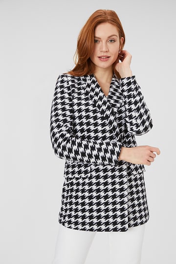 Blazer coat - houndstooth