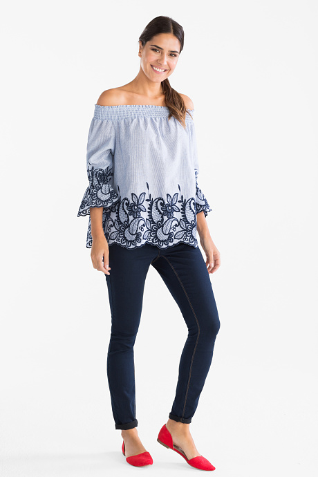 Bluse - gestreift