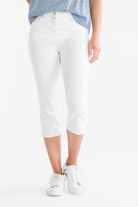 Sale-The Capri Ð´Ð¶Ð¸Ð½ÑÑ CLASSIC FIT - Ð±ÐµÐ»ÑÐ¹ ÑÐ»Ð°ÑÑÐ¸ÑÐ½ÑÐ¹ Ð¿Ð¾ÑÑ