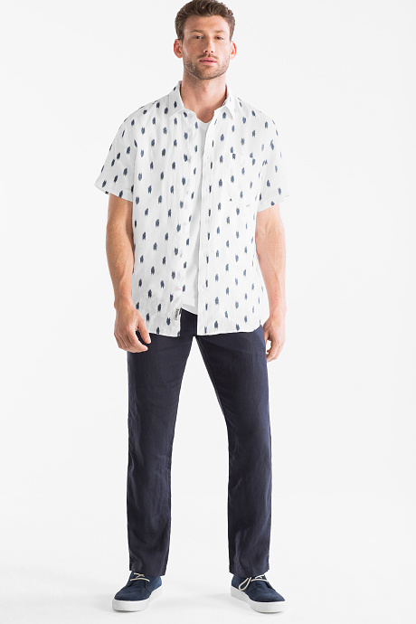 Linnen overhemd - Slim Fit - Kent