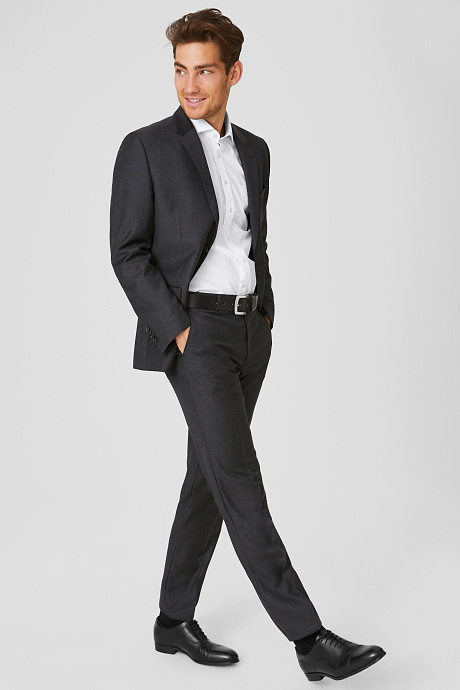 Business-overhemd - Regular Fit - Cutaway - extra korte mouwen