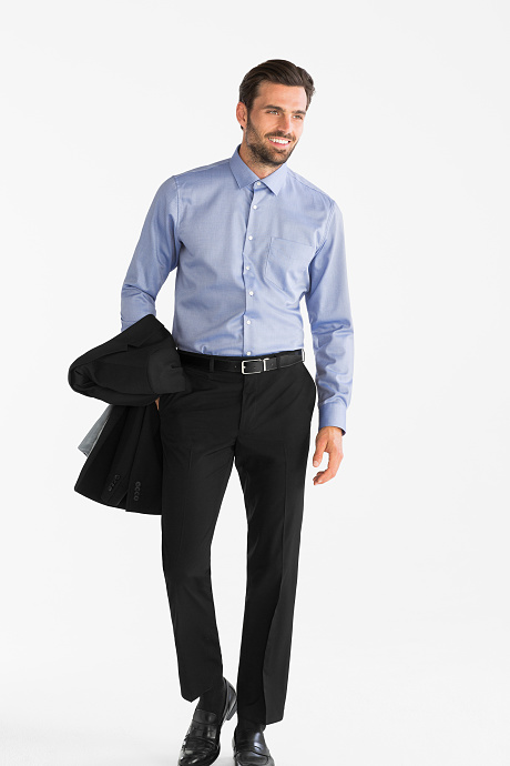 Business overhemd - Regular Fit - kent - extra korte mouw