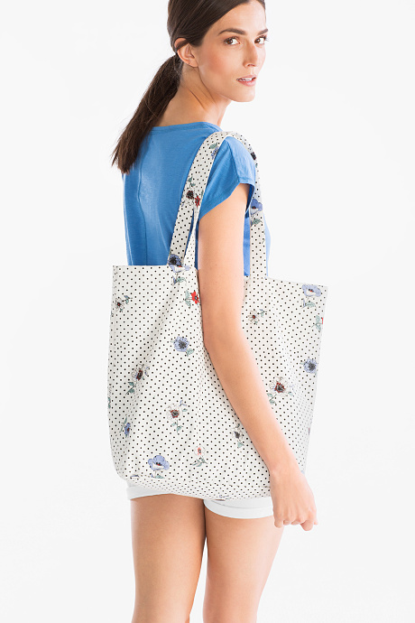 Schultertasche - gepunktet
