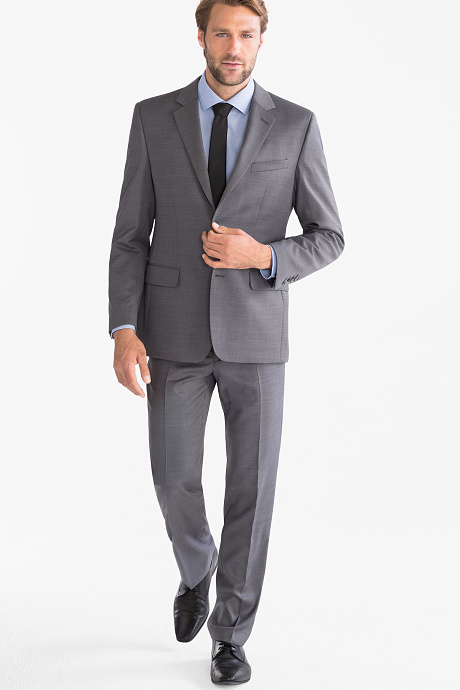 Business-overhemd - Regular Fit - cut away - met stippen