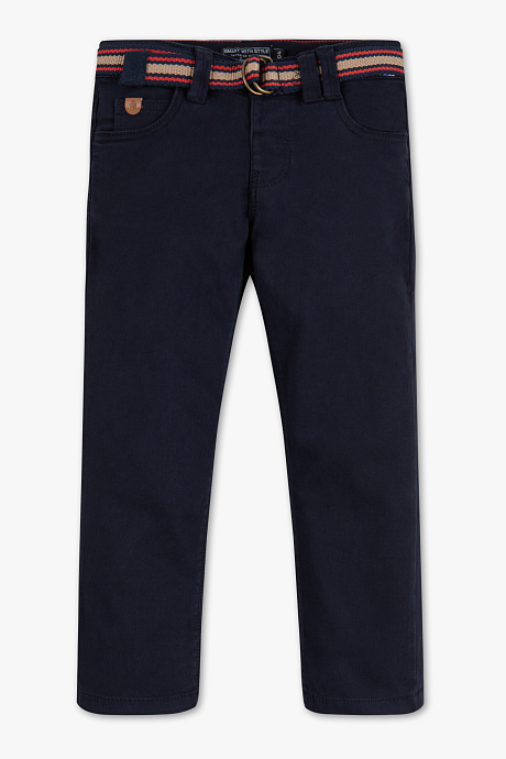 Kinder - Hose mit GÃ¼rtel - dunkelblau