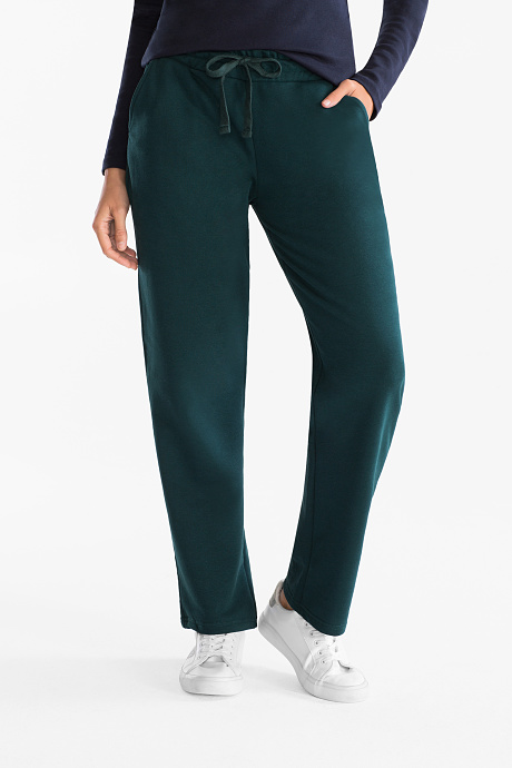 Sale-спортивные брюки-темно-зеленый