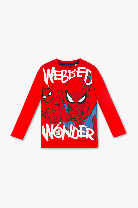 Sale - Spider-Man - Langarmshirt - Bio-Baumwolle - multicolour print