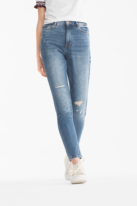 Sale - THE MOM JEANS - jeans-hellblau