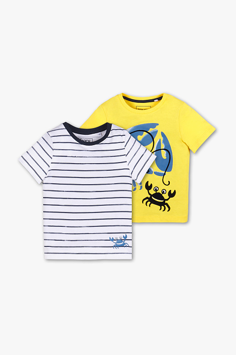 Short sleeve T-shirt - organic cotton - 2-pack – comfy fashion, great prices | C&A