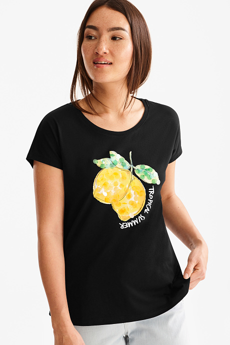 Sale - T-Shirt - schwarz