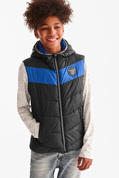 Sale - черный стеганый жилет