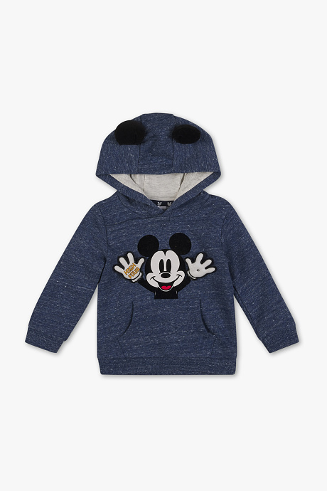 Babys - Micky Maus - Baby-Sweatshirt - blau-melange