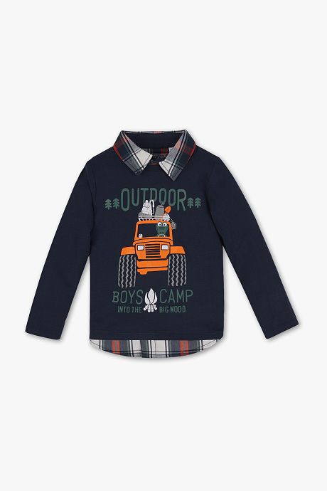 ÐÐµÑÑÐºÐ°Ñ ÑÑÐ±Ð°ÑÐºÐ° Ñ Ð´Ð»Ð¸Ð½Ð½ÑÐ¼ ÑÑÐºÐ°Ð²Ð¾Ð¼ - Ð¾ÑÐ³Ð°Ð½Ð¸ÑÐµÑÐºÐ¸Ð¹ ÑÐ»Ð¾Ð¿Ð¾Ðº-2-Ð²-1 - Look-ÑÐµÐ¼Ð½Ð¾-ÑÐ¸Ð½Ð¸Ð¹