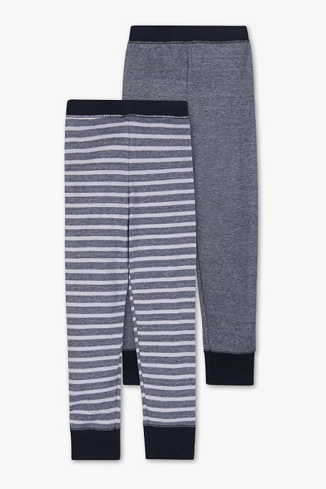 Sale-длинные трусы-органический хлопок-2 шт.-светло-голубой-меланж