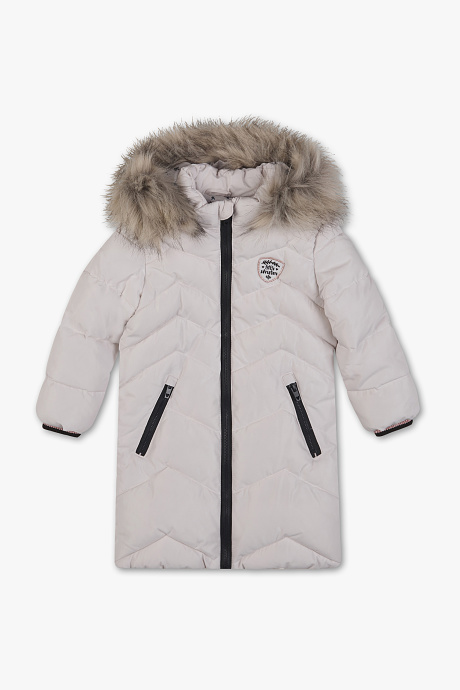 Sale-белая стеганая куртка