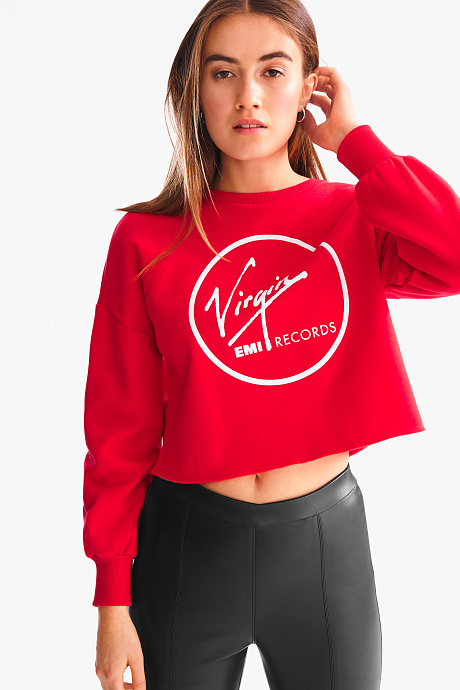 Sale - Sweatshirt - Virgin Emi Records - rot