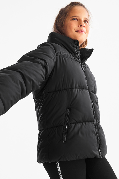 Sale - черная стеганая куртка