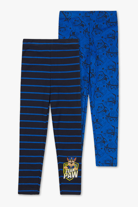 Sale-Paw Patrol-длинные трусы-органический хлопок-2шт-темно-синий