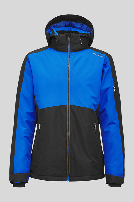 Трендовая лыжная куртка-темно-синяя