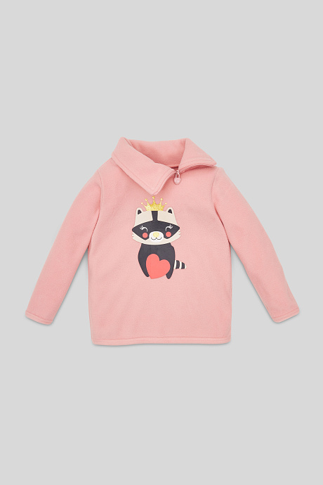 Kinder - Fleece-Sweatshirt - hellrosa