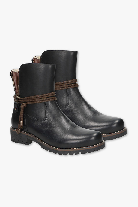 Продажа-БАМа кожаные сапоги-коричневый