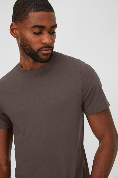 Herren - T-Shirt - Bio-Baumwolle - khaki