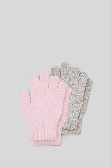 Kinder - Handschuhe - 2er Pack - hellrosa