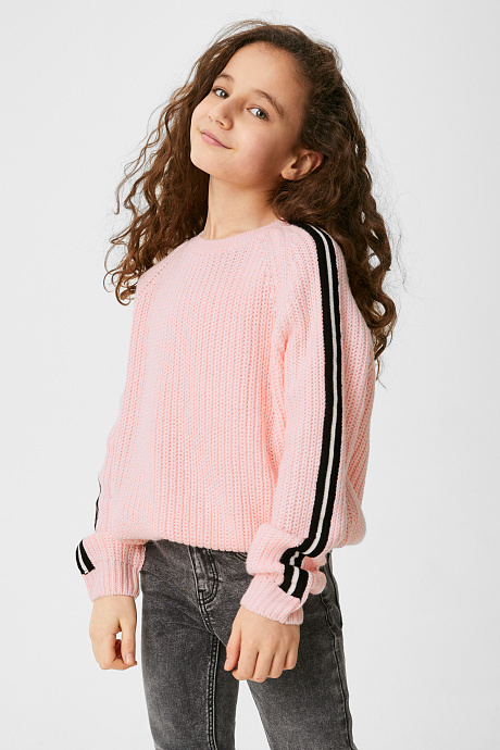 Детский свитер-светло-розовый