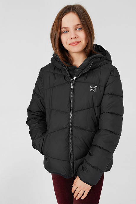 Продажа-стеганая куртка-черный