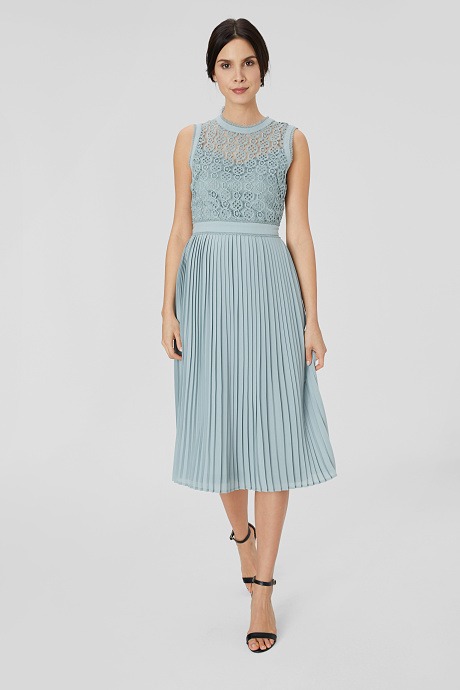 Sale - Fit & Flare Kleid - festlich - grün