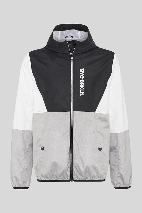Kinder - Jacke - weiß / grau
