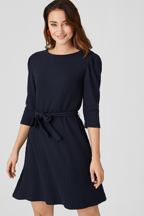 Продажа-Fit & Flare платье-темно-синий