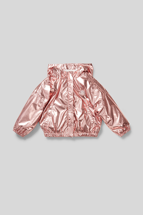 Kinder - Jacke - Glanz-Effekt - rosa