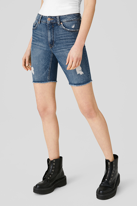 Sale - THE BERMUDA JEANS - jeans-hellblau