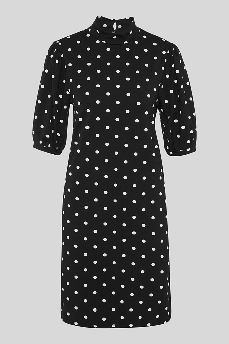 Sale-a-Line платье-пунктир-черный / белый