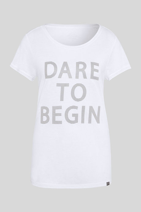 Damen - Sport-T-Shirt - weiß