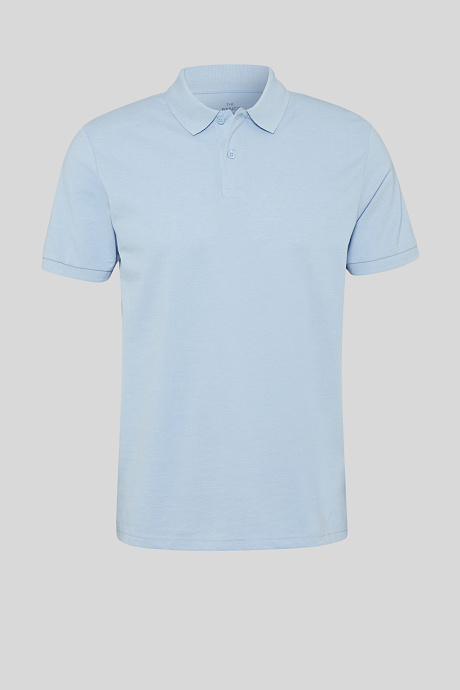 Herren - Poloshirt - hellblau
