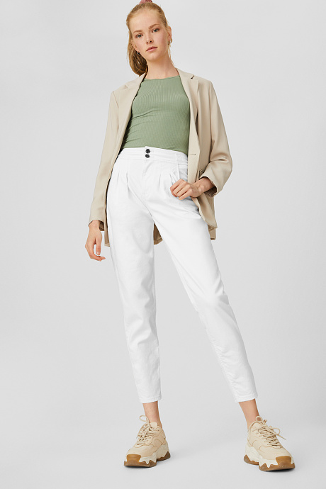 Damen - THE MOM JEANS - cremeweiß