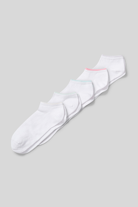 Sale - Sneakersocken - 5 Paar - weiß