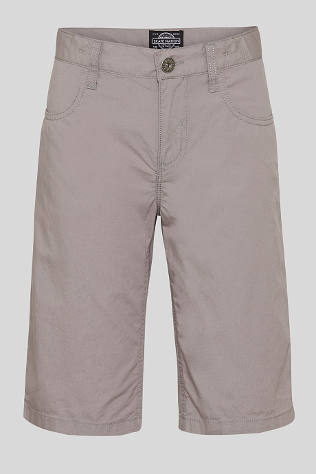 Детские шорты-органический хлопок-серый