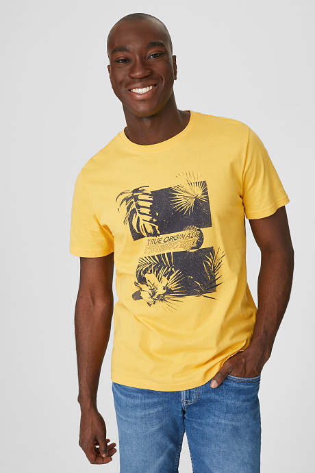 Herren - T-Shirt - Bio-Baumwolle - gelb
