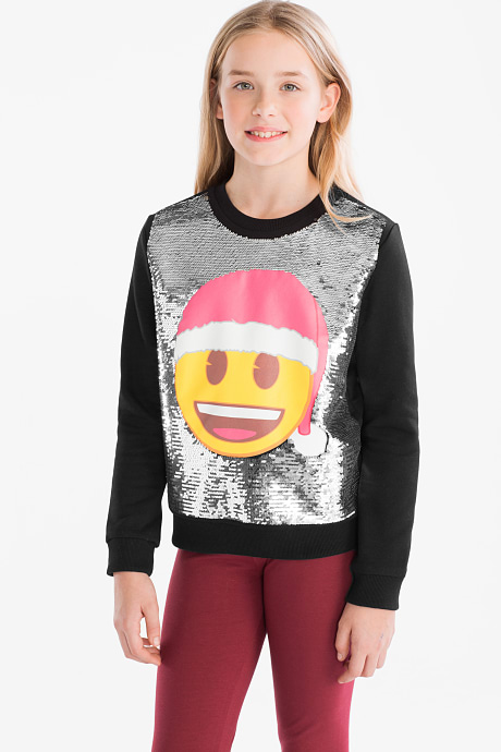Emoji - Sweatshirt - Glanz Effekt