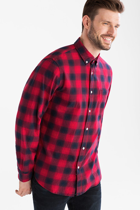 Hemd - Slim Fit - Button down - Bio-Baumwolle