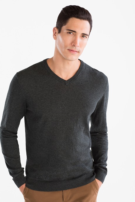 Basic-Pullover - Feinstrick