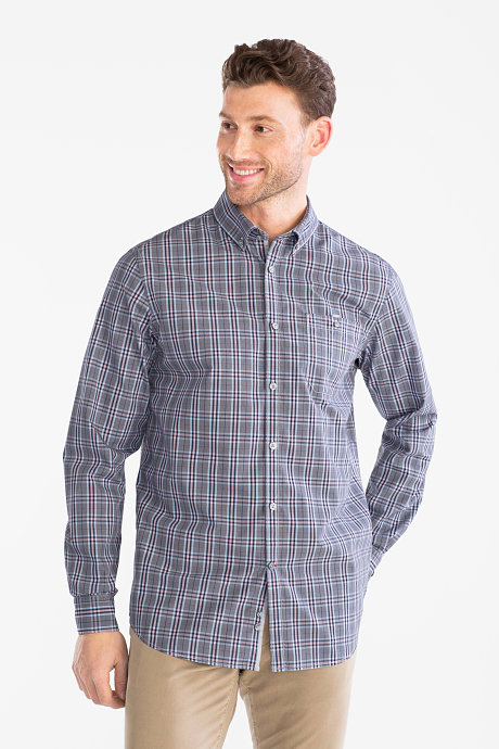 Hemd - Regular Fit - Button down - kariert