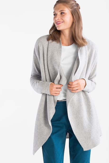 Cashmere-Strickjacke