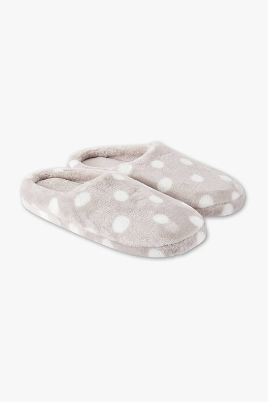 polka dot slippers