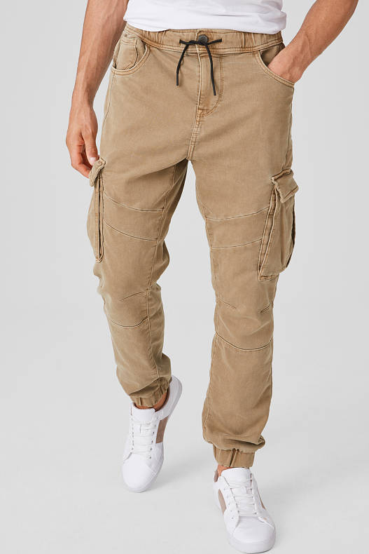 baggy beige cargo pants