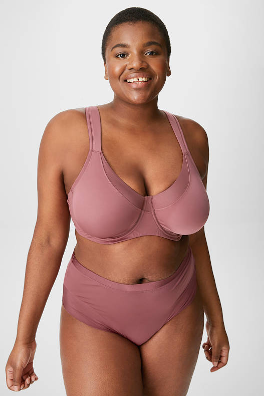 Sujetador Con Aros - Demi - Con Relleno - Algodón Orgánico Blanco / Rosa | Ropa  Interior C\u0026A Mujer - Fotoluna
