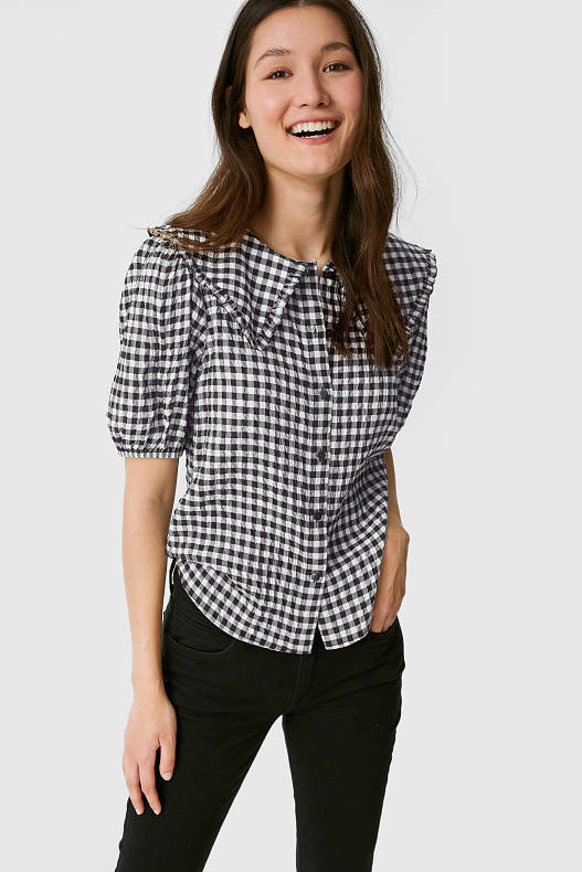 blusas de cuadros mujer